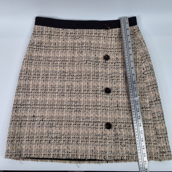 Ann Taylor Black and Tan Mini Skirt - Picture 5 of 7